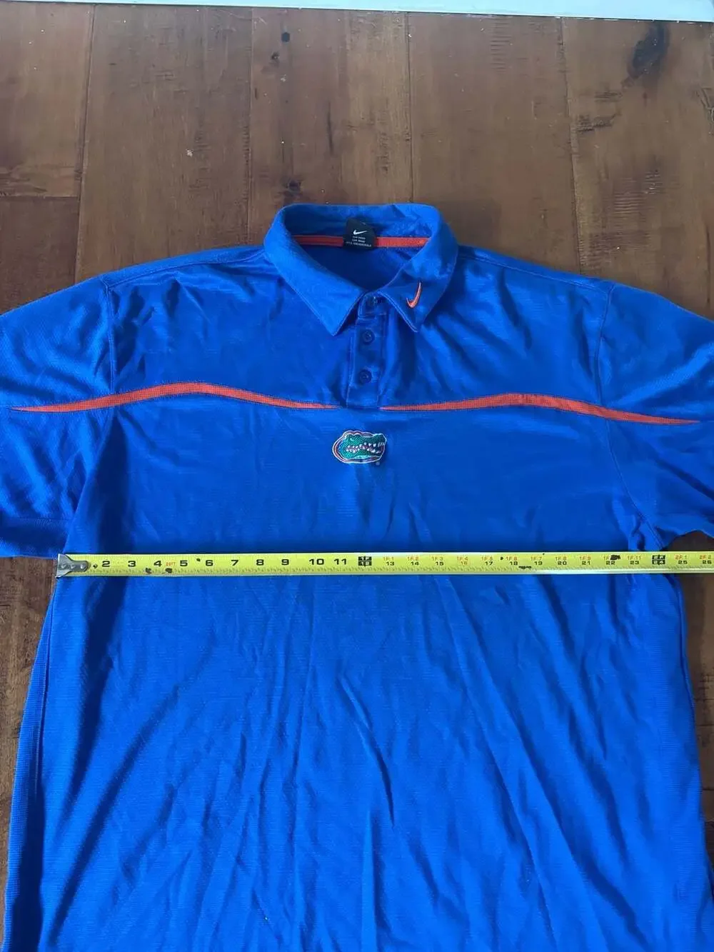 Nike Team University of Florida Gators Men's Polo Shirt Blue Orange XXL
